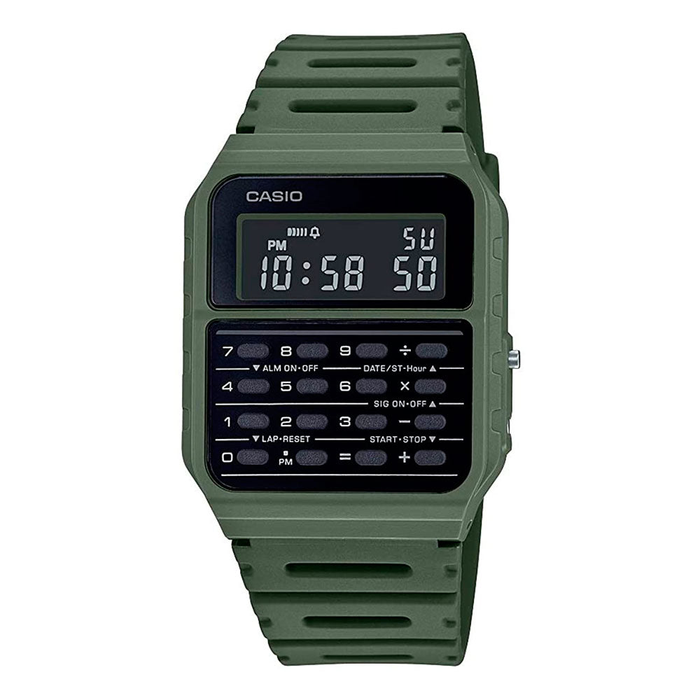 Reloj Calculadora Casio Vintage CA-53WF-3BCF Verde Pantalla Negativa [EXCLUSIVO]