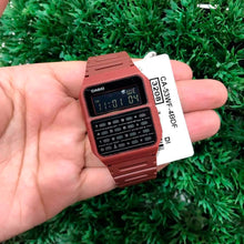 Reloj Calculadora Casio Vintage CA-53WF-4BDF Rojo Pantalla Negativa