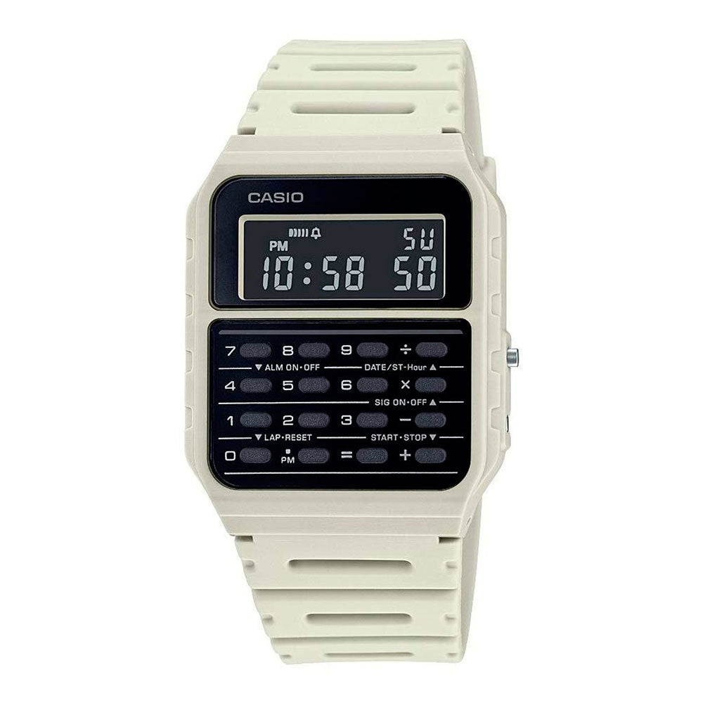 Reloj Calculadora Casio Vintage CA-53WF-8BCF Blanco Pantalla Negativa [EXCLUSIVO]