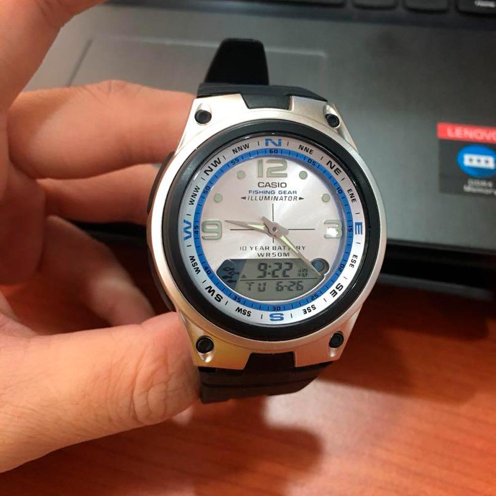 Reloj Casio An logo Digital AW 82 7AVDF Fishing Gear Dando la