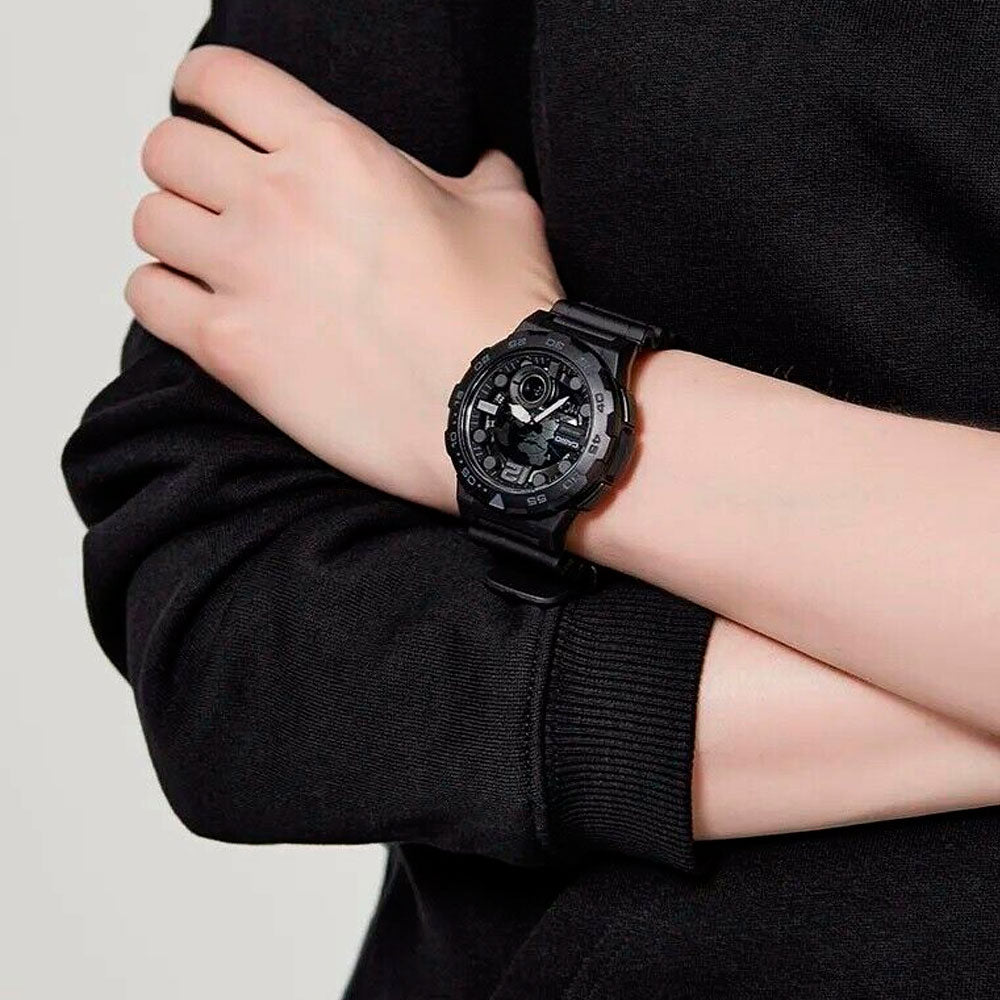 Reloj casio negro sale analogico