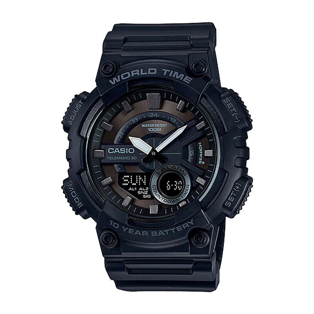Reloj casio hotsell negro analogico