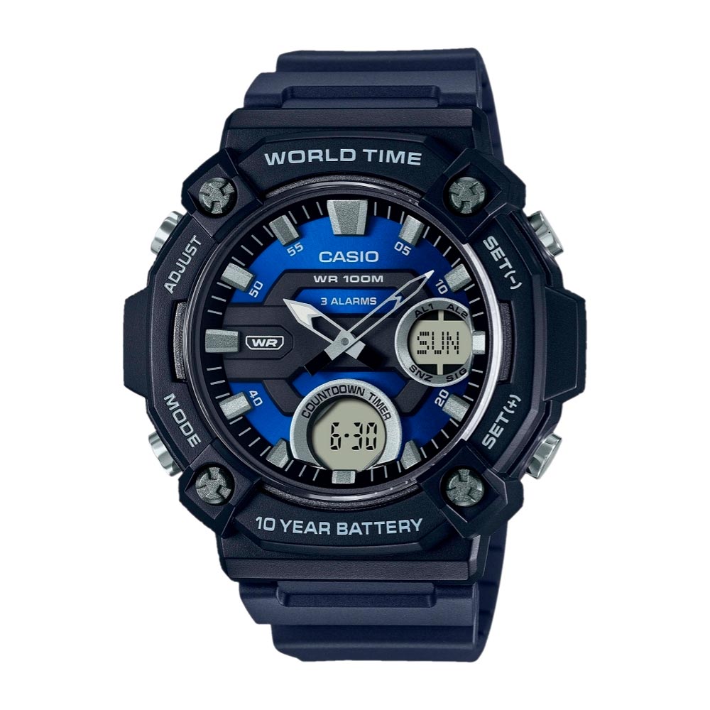 Reloj Casio Análogo Digital Vintage AEQ-120W-2AVDF - Dando la Hora