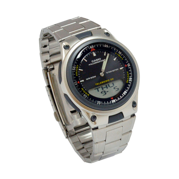 Reloj Casio Análogo/Digital Vintage AW-80D-1AVDF Plateado