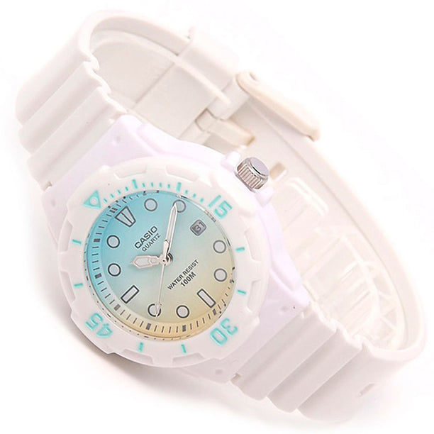 Reloj Casio Análogo LRW-200H-2E2VDR Blanco Mini Buceo - Dando la Hora