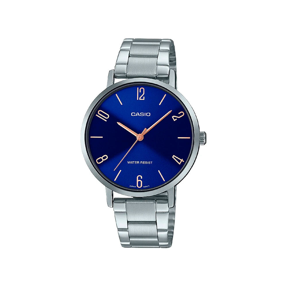 Reloj Casio Análogo LTP-VT01D-2B2UDF Acero - Dando la Hora