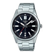 Reloj Casio Análogo MTP-VD02D-1EUDF Plateado Dial Negro Acero Inoxidable