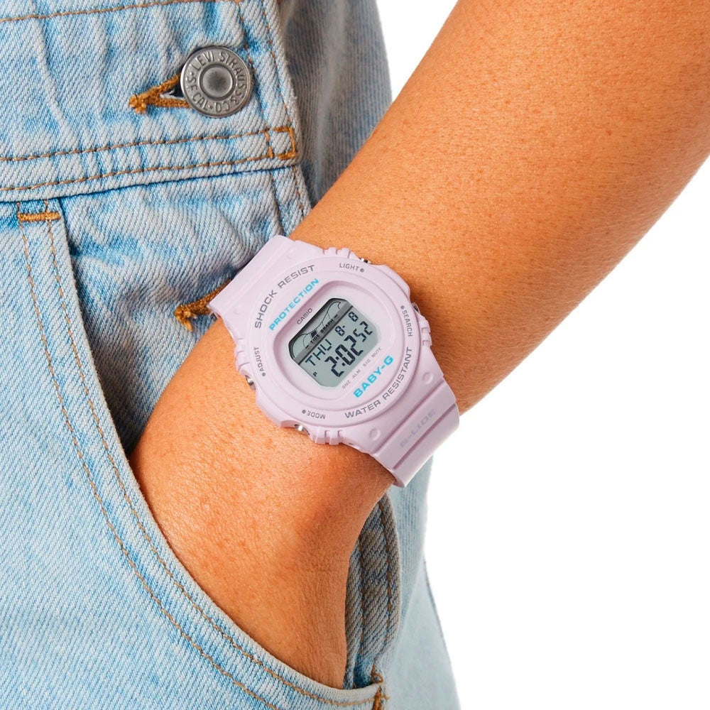 Reloj Casio Baby-G BLX-570-6DR Morado (Color lavanda) Dando la
