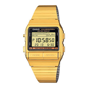 Reloj Casio Databank Vintage DB-380G-1DF Dorado - Dando la Hora