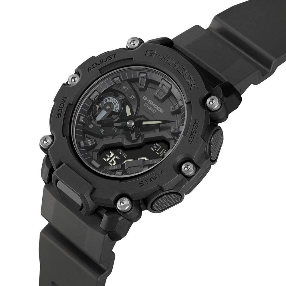 Reloj Casio G-Shock Análogo GA-2200BB-1ADR Carbon Core- Dando la Hora