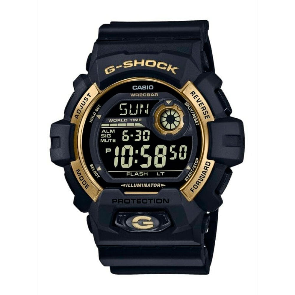 Reloj Casio G-Shock G-8900GB-1DR Negro Dorado- Dando la Hora