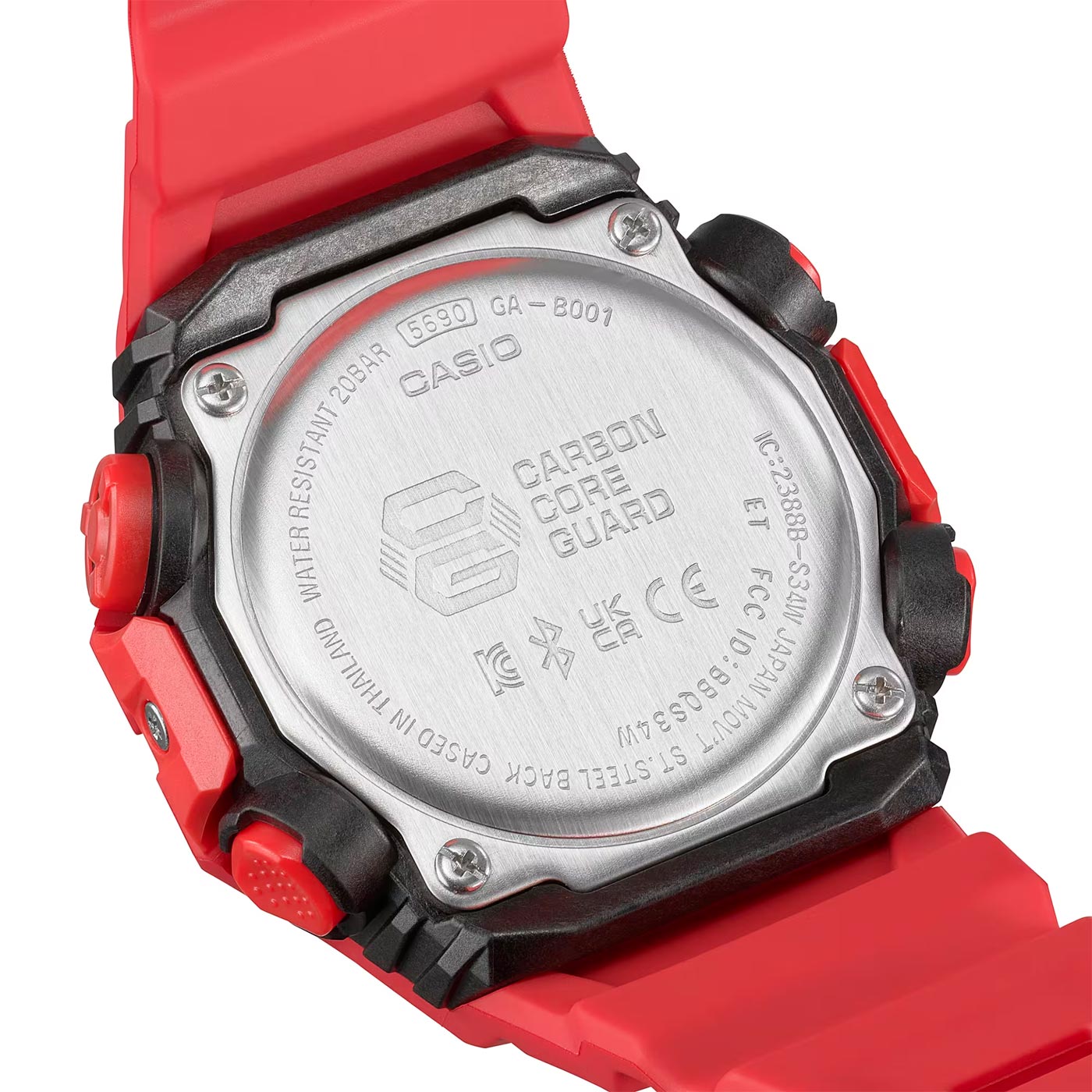 CASIO G-SHOCK GA-B001-4A レッド 美品 動作品 Reloj Casio G-Shock GA-B001-4ADR Bluetooth Rojo - Dando la Hora