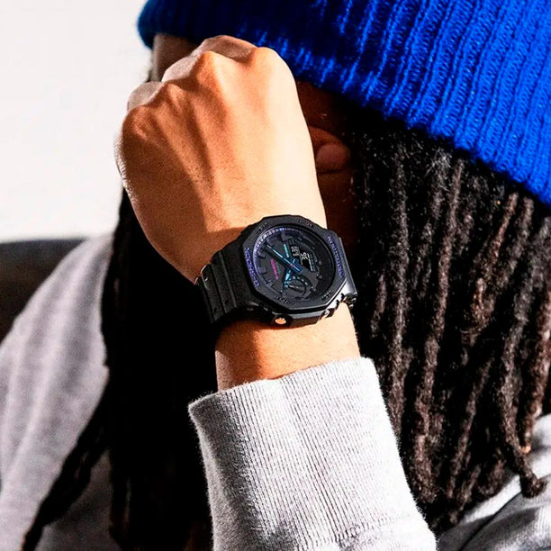 Reloj Casio G-Shock Royal Oak GA-2100VB-1ADR Carbon Core - Dando la Hora