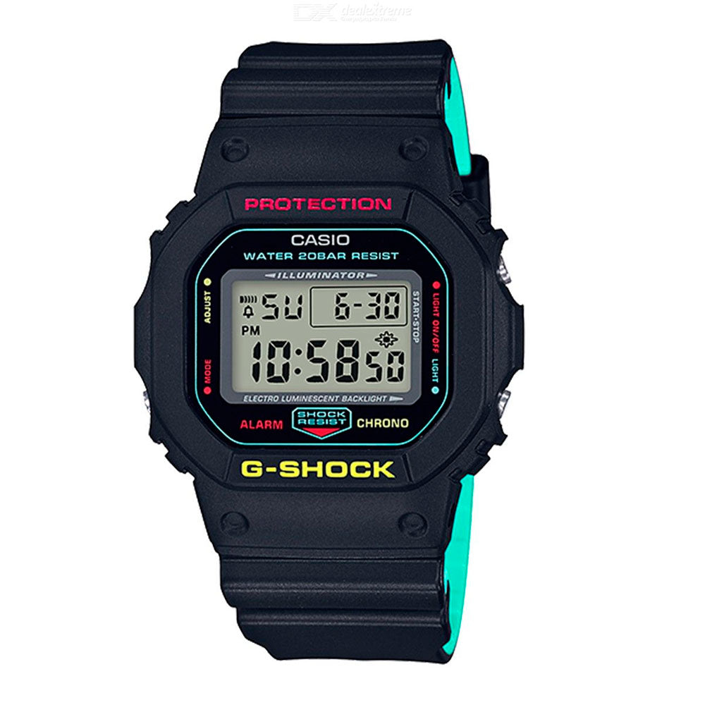 Reloj Casio G-Shock Vintage DW-5600CMB-1DR Colección Breezy Rasta Color - Dando la Hora