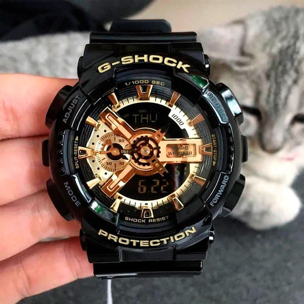 Reloj Casio G-Shock Análogo-Digital GA-110GB-1ADR Negro Dorado