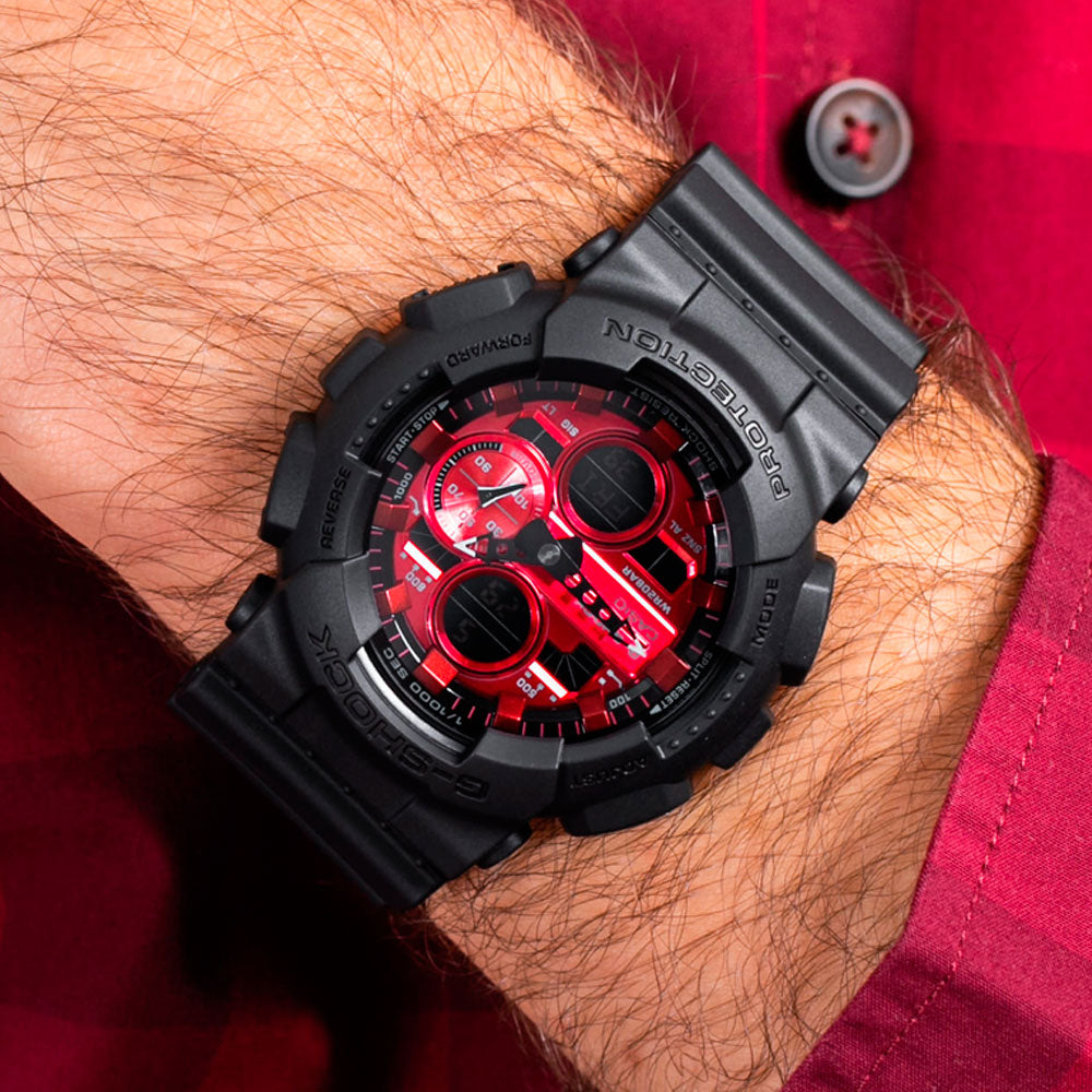 Reloj casio g sales shock negro con rojo