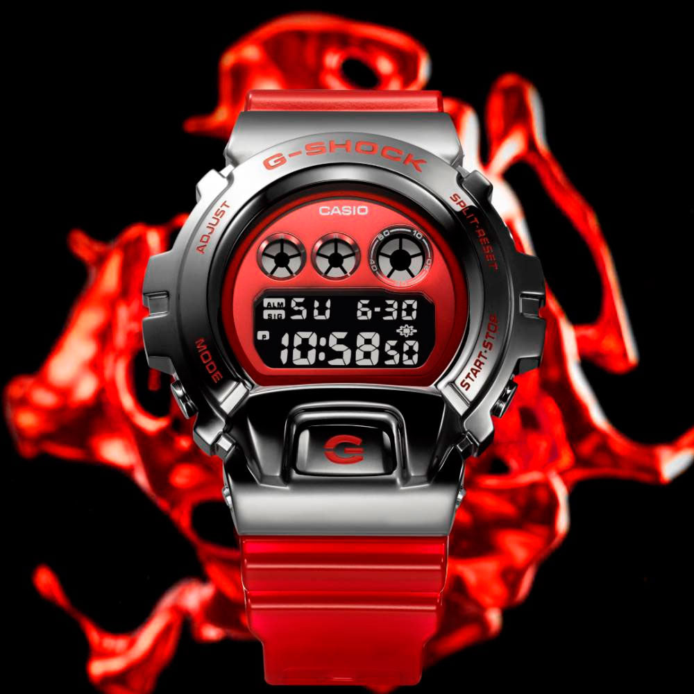 Reloj Casio G-Shock Vintage GM-6900B-4DR Rojo Metal - Dando la Hora