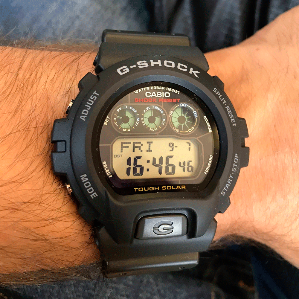 Reloj Casio G Shock Vintage GW 6900 1CF Tough Solar Dando la Hora