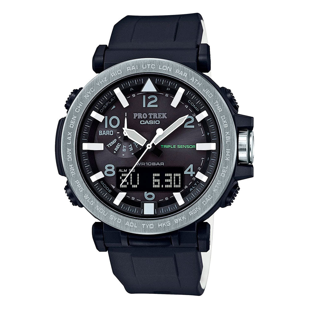 Reloj Casio Pro Trek PRG-650-1DR Triple Sensor Tough Solar - Dando la Hora