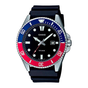 Reloj Casio Submariner Marlin MDV-107-1A3VEF Pepsi - Dando la Hora