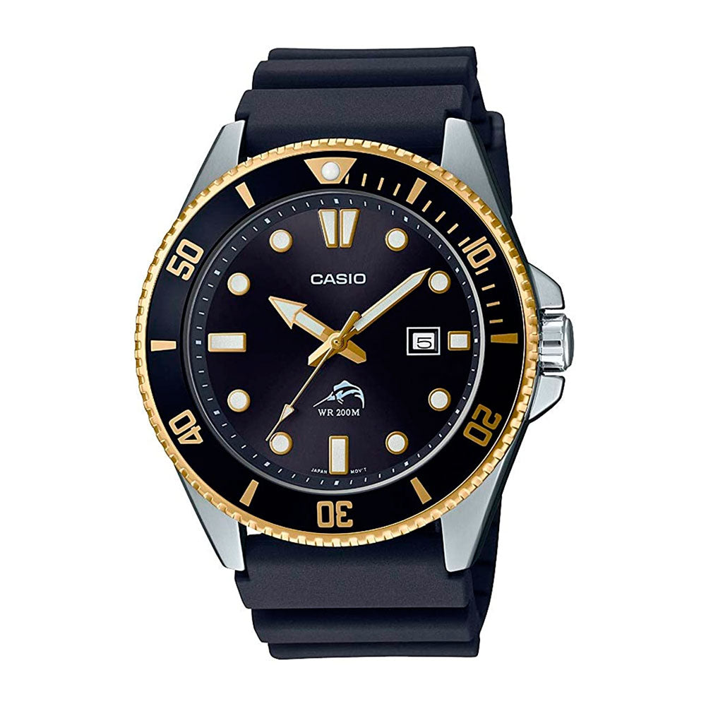 Reloj Casio Submariner Marlin MDV106G-1AVCF Negro Buceo - Dando la Hora