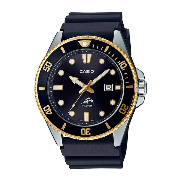 Reloj Casio Submariner Marlin MDV106G-1AVCF Negro Buceo - Dando la Hora
