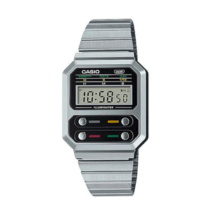 Reloj Casio Vintage A100WE-1ADF Alien F-100 Reissue Plateado