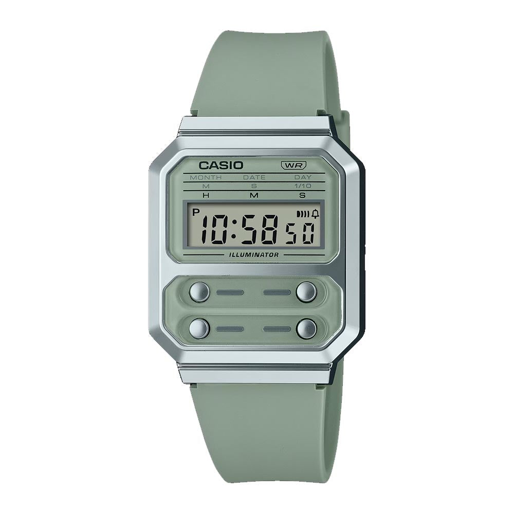 Reloj Casio Vintage A100WEF-3ADF Alien F-100 Plateado - Dando la Hora