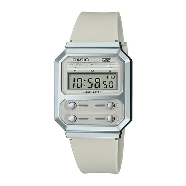 Reloj Casio Vintage A100WEF-8ADF Alien F-100 Plateado - Dando la Hora