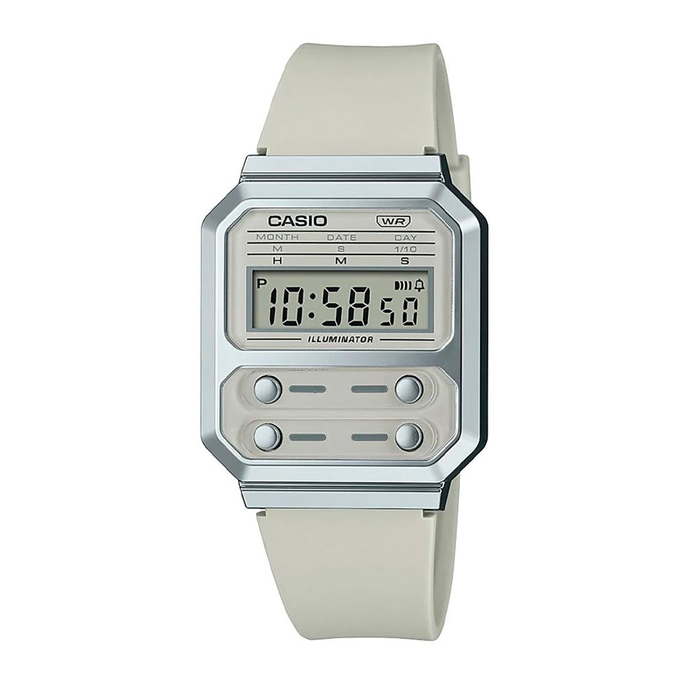 Reloj Casio Vintage A100WEF-8ADF Alien F-100 Plateado - Dando la Hora