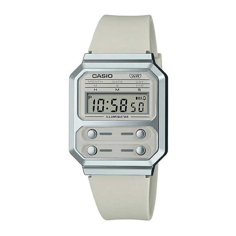 Reloj Casio Vintage A100WEF-8ADF Alien F-100 Plateado - Dando la Hora ...