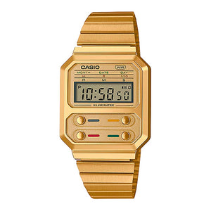 Reloj Casio Vintage A100WEG-9ADF Alien F-100 Dorado - Dando la Hora