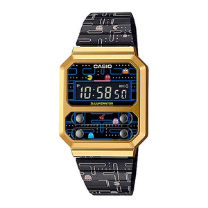 Reloj Casio Vintage A100WEPC-1BDR Pac-Man Bandai  - Dando la Hora