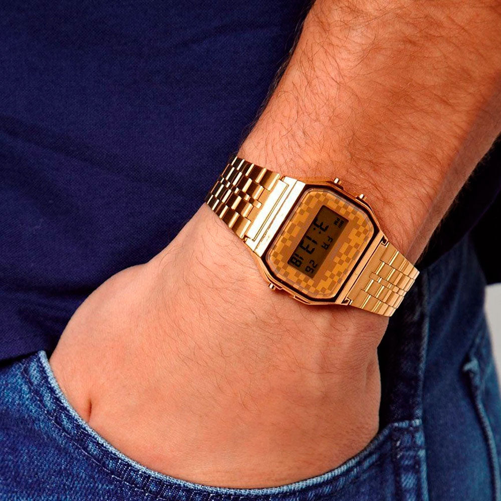 Reloj Casio Vintage A159WGEA 9ADF Dorado Cubos JAPAN Dando la