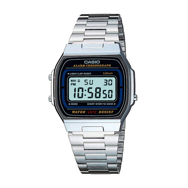 Reloj Casio Vintage A164WA-1VES Plateado [EXCLUSIVO] - Dando la Hora