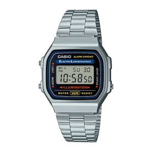 Reloj Casio Vintage A168WA-1WDF Plateado - Dando la Hora