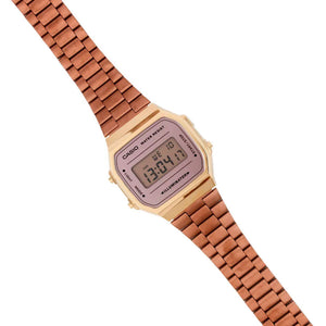 Reloj Casio Vintage A168WECM-5DF Rosado / Dorado