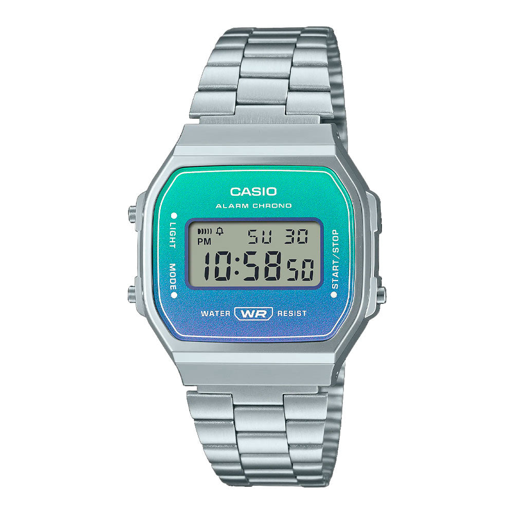 Reloj Casio Vintage A168WER-2ADF Plateado - Dando la Hora