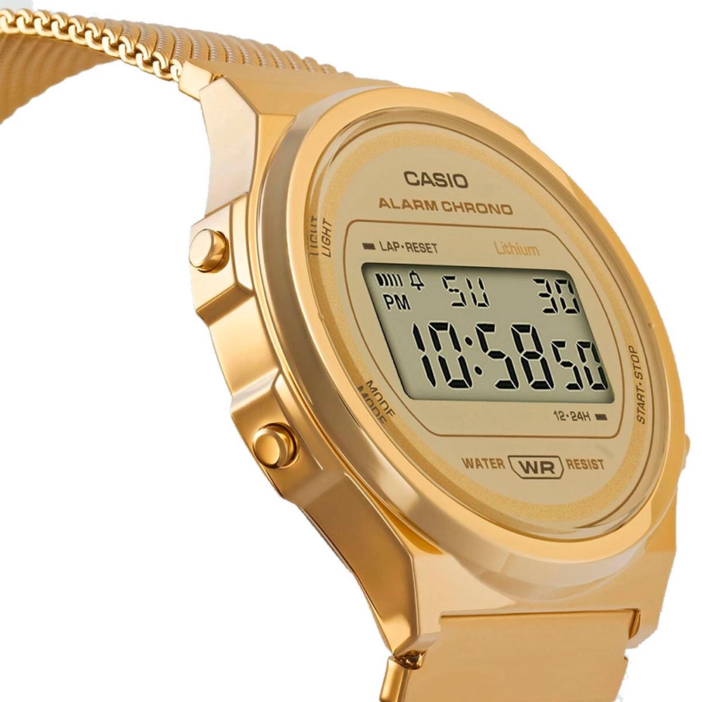 Reloj Casio Vintage A171WEMG-9ADF Circular Dorado - Dando la Hora