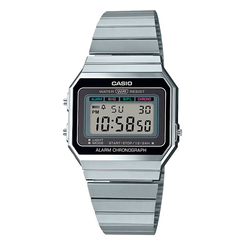 Reloj Casio Vintage A700W-1ACF Plateado Slim - Dando la Hora