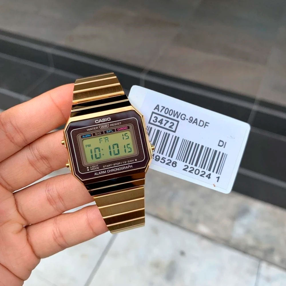 Reloj Casio Vintage A700WG-9ADF Dorado Slim - Dando la Hora - Dando La Hora