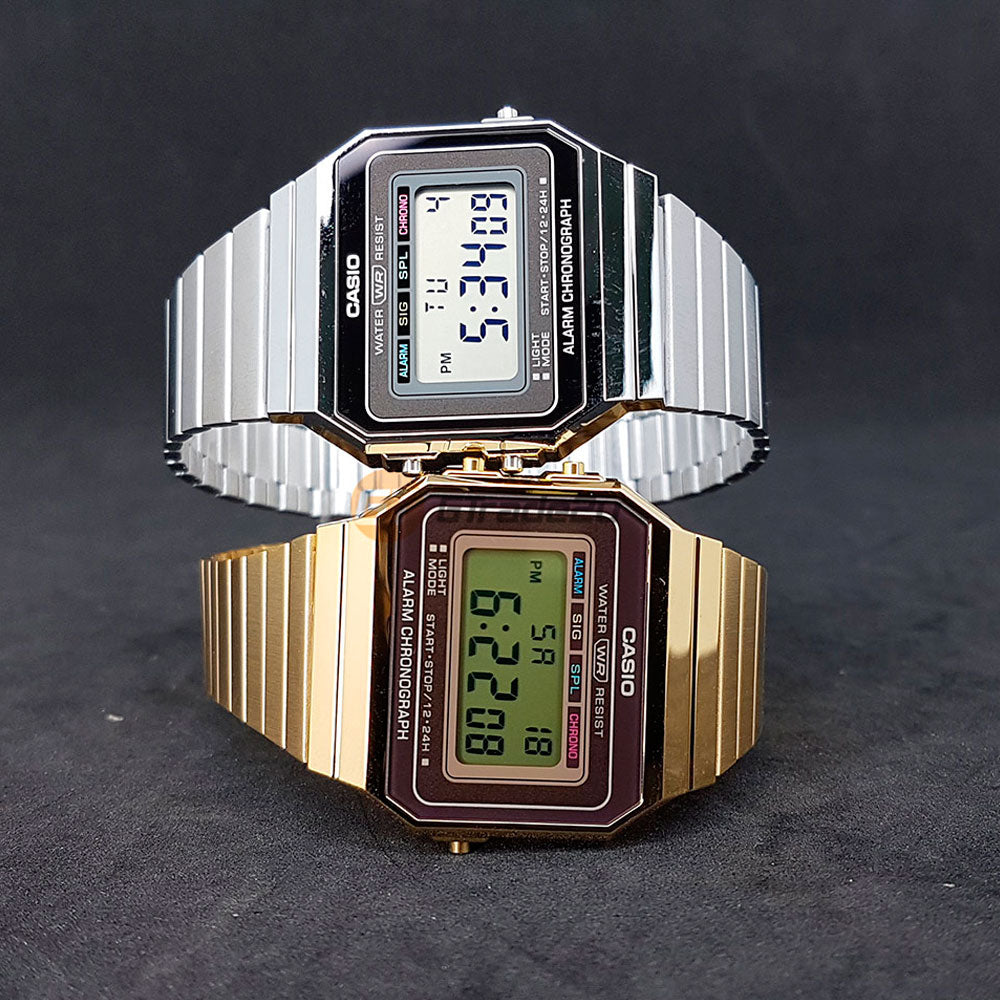 Reloj Casio dorado retro A700WEG-9AEF