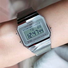 Reloj Casio Vintage A700WM-7ADF Plateado Milanese Slim - Dando la Hora