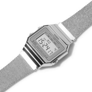 Reloj Casio Vintage A700WM-7ADF Plateado Milanese Slim - Dando la Hora
