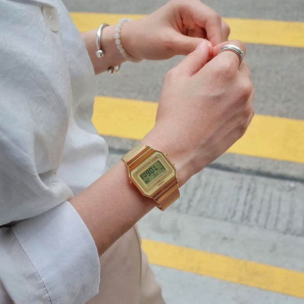 Reloj Casio Vintage A700WMG-9ADF Dorado Milanese Slim - Dando la Hora