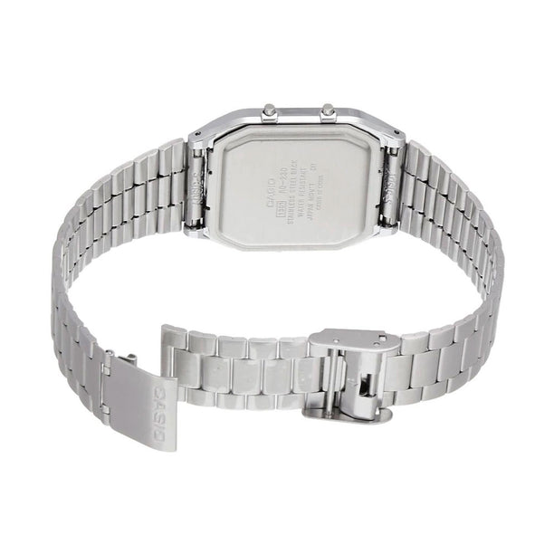 Reloj Casio Vintage AQ-230A-7BMQ Plateado Números - Dando la Hora