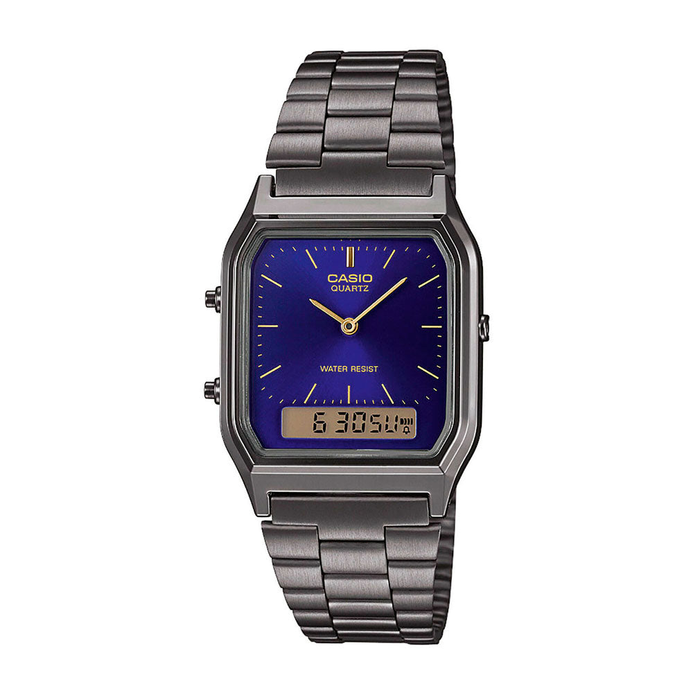 Reloj Casio Vintage AQ-230GG-2AEF Dial Azul - Dando la Hora