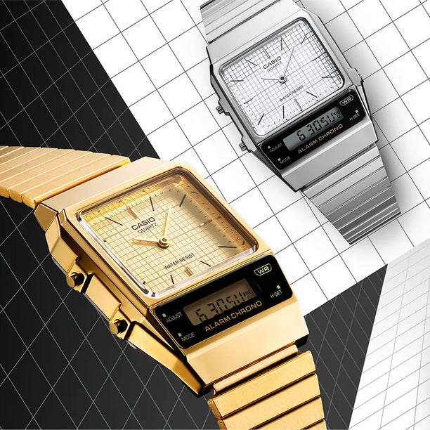 Reloj Casio Vintage AQ-800EG-9ADF Análogo Digital - Dando la Hora