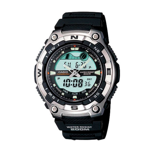Reloj Casio Vintage Ana-Digi AQW-100-1AV Tide Graph - Dando la Hora