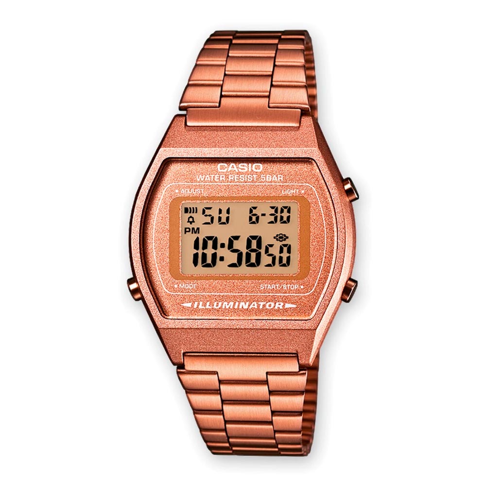 Reloj Casio Vintage B640WC-5ADF Rosado Metálico 